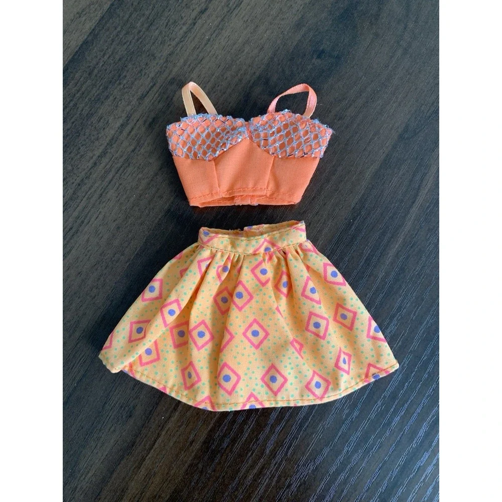 Mattel Barbie Orange Splash 'n Color Fashions Outfit #68620 Vintage